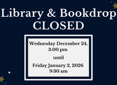 Library and Bookdrop Closed