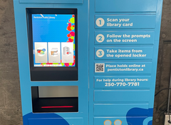 Holds Locker device at the Penticton Community Centre